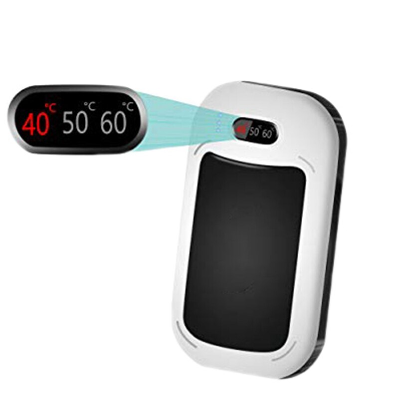 Hands 7800MAh USB Power Bank＆Flashlight Heater for Camping Warmer: Black