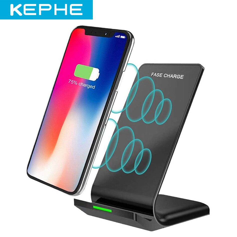 KEPHE 10W Qi Wireless Charger For iPhone 12 11 X 8 Fast Charging Holder For Samsung S20 S8 S7 S6 edge Note 8 Phone Fast Charger