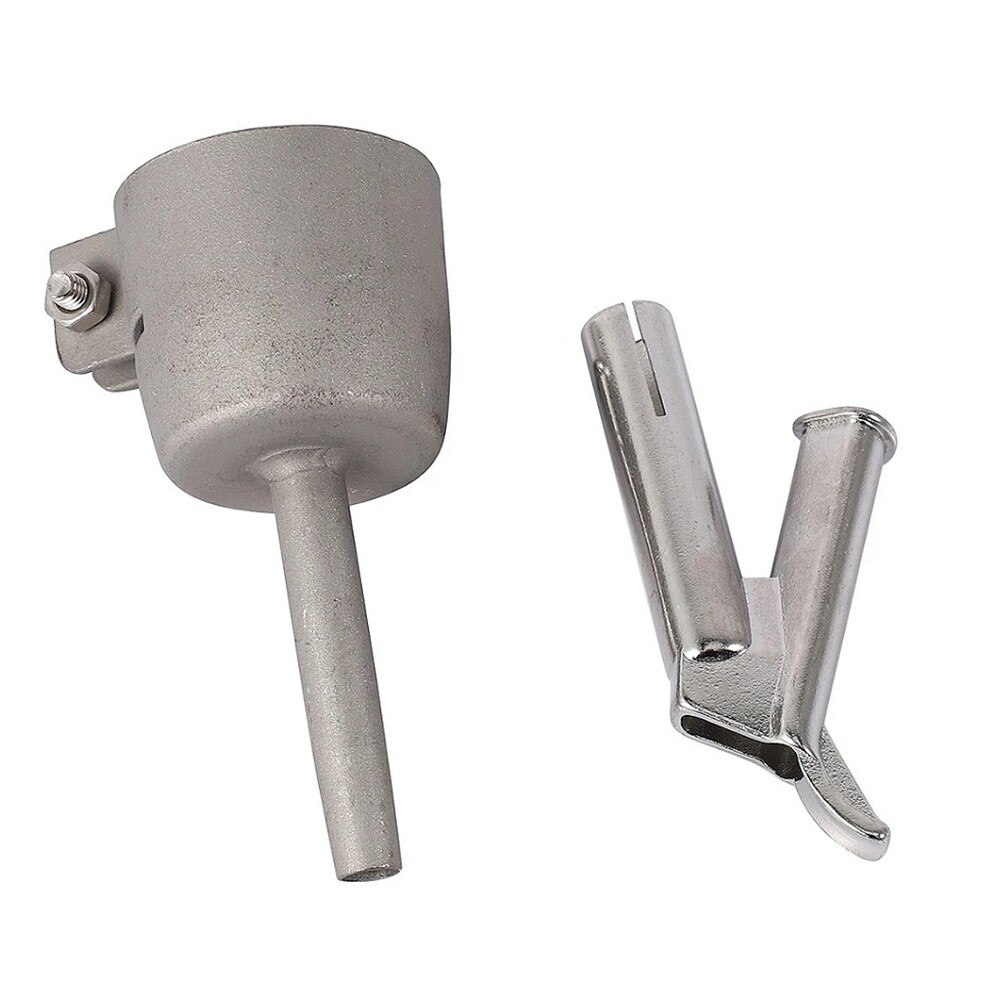 2pcs Welding Nozzles Kit Standard &amp; Triangular For Vinyl Air Triangular 8*9mm Welding Nozzle For Polycarbonate Welding