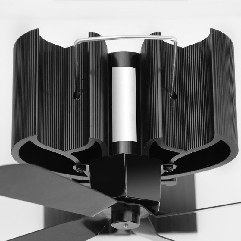Brændeovn varmelegeme eco ventilator komfur pejs brand varmedrevet termoelektrisk ecofan ultra stille 4 knive