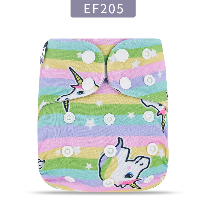 Elinfant reusable waterproof within 6kg newborn baby diaper dry fast suede cloth AIO pocket cloth diaper: EF205