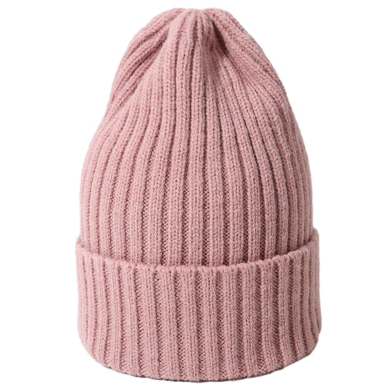 Kvinder vinter varm hue uld strik hue hatte kvinde hue behagelig bomulds kasket slouchy beanie hække kasket flere farver
