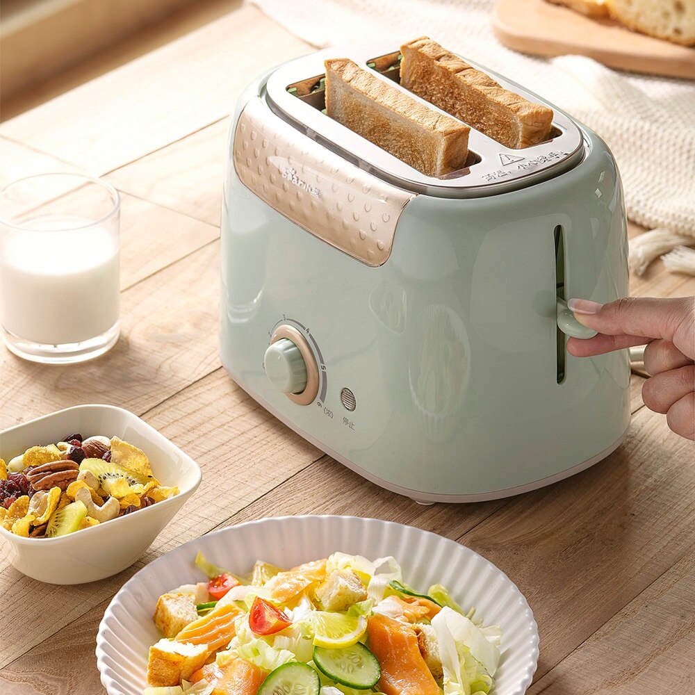 Stainless Steel Electric Toaster Household Automatic Bread Baking Maker Breakfast Machine Toast Sandwich Grill Oven 2 Slice
