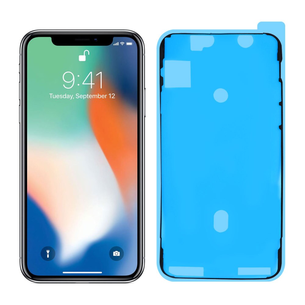 10 Pcs Screen Adhesive Strips LCD Display Sealing Adhesive Replacement Pre-Cut Waterproof Seals Stickers for iPhone X