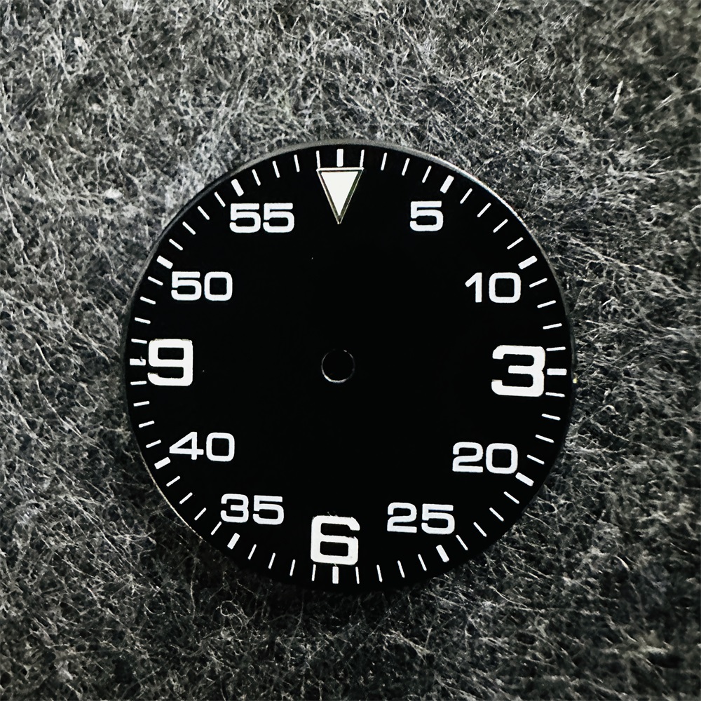 Esfera de reloj Digital de 29MM con manecillas, accesorios de reloj luminosos verdes, esferas de reloj para movimiento 8215 8200 8205 821A 2813: Rosa