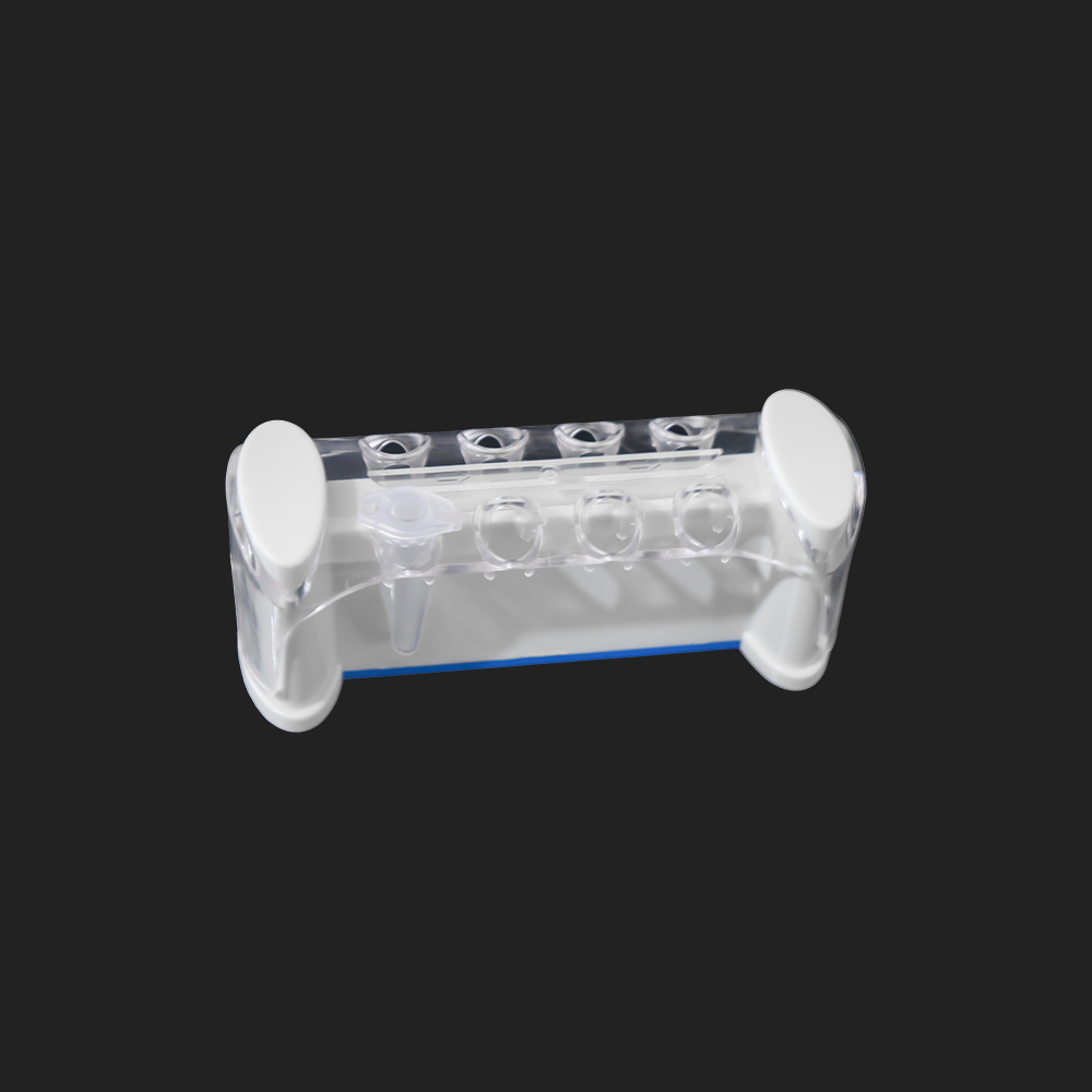 8-Well Magnetic Stand for 1.5mL/2mL Tubes - Detachable Centrifuge Tube Rack with Strong Magnets