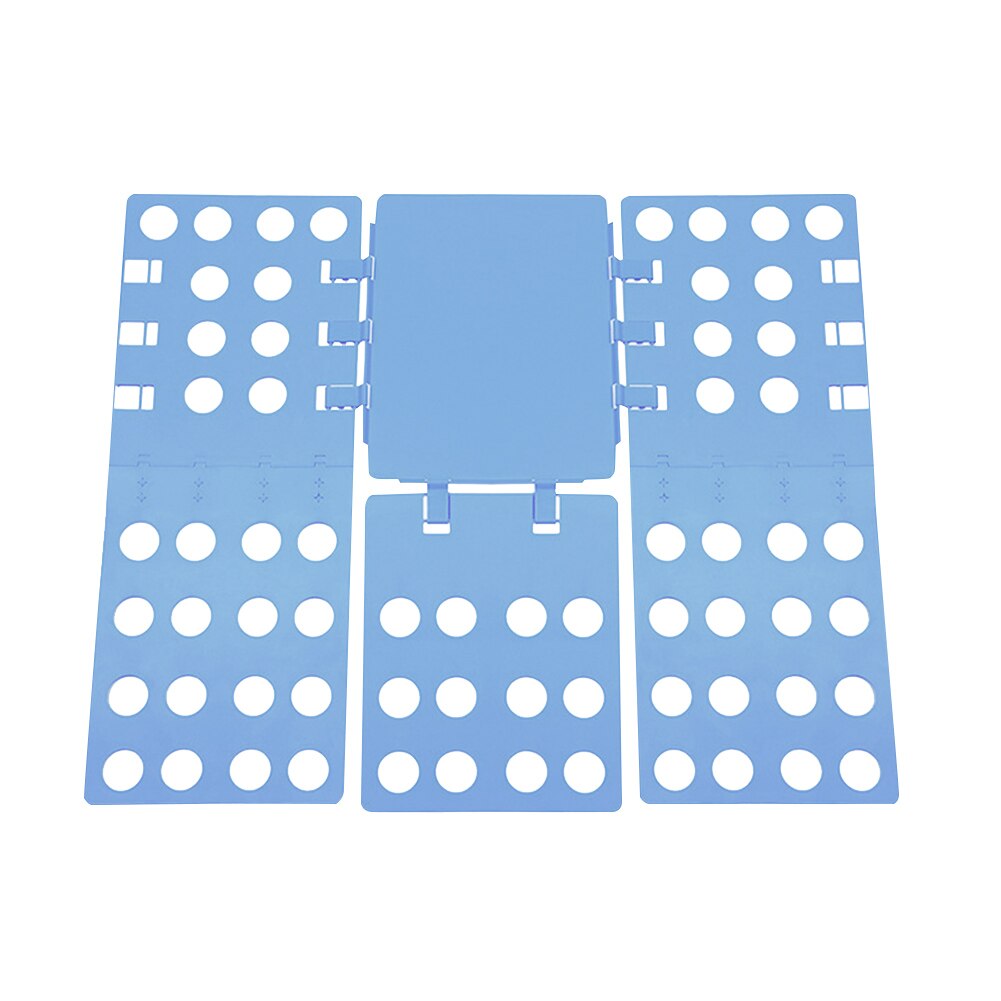 Tøj folde bord plast klud arrangør folde tøj bord skjorte arrangør t shirt mappe bord til hjemmet opbevaringsværktøjer: Himmelblå