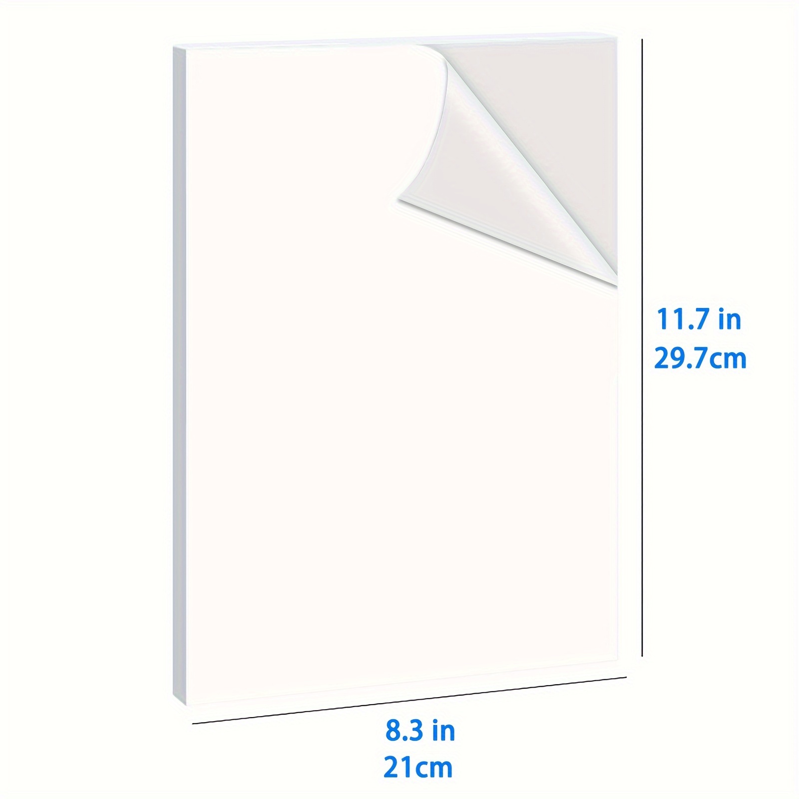 ESHANG A4 10 Sheets Premium Printable Vinyl Sticker Paper for Inkjet Printer Matte White Waterproof,Quickly Dry 8.3×11.7 Inches
