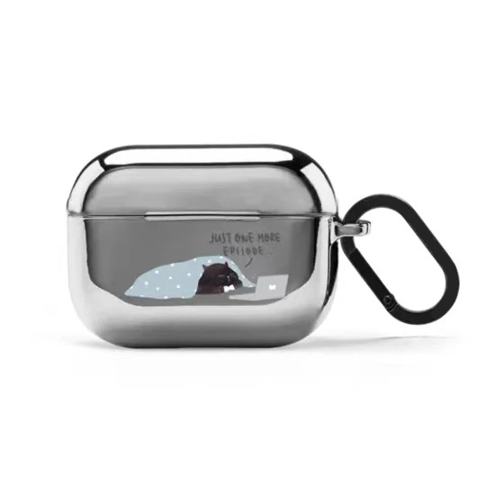 Colorful Hearts Electroplated Case for AirPods 3 4 Pro Pro2 Earbuds Cover: XS / SKY BLUE