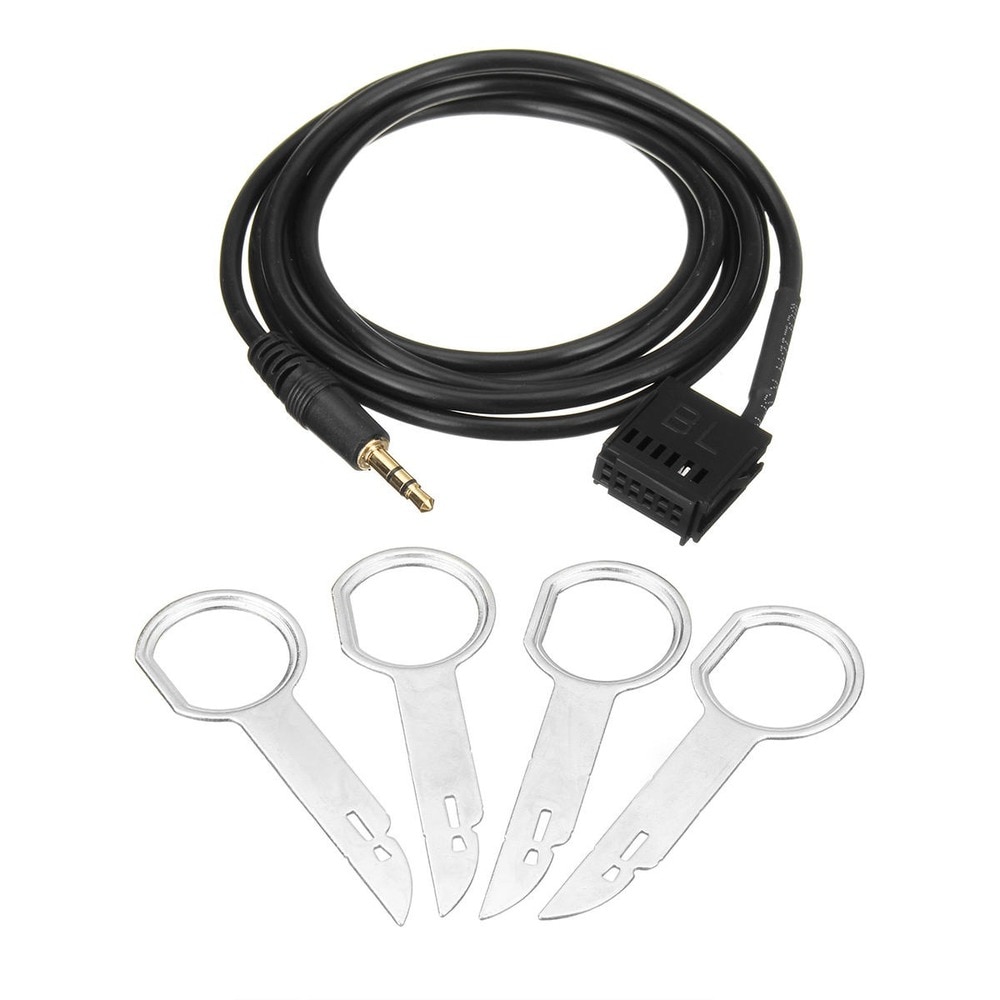 6000CD Aux Input Adapter Kabel + Removal Keys 3.5Mm Jack Voor Ford Focus Mondeo