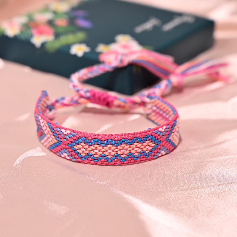 Pulsera con borlas de la Amistad Bohemia para mujer, 12 colores, tejido de cuerda de algodón a la , pulseras bohemias para playa y verano para chica: Verde Dragonly