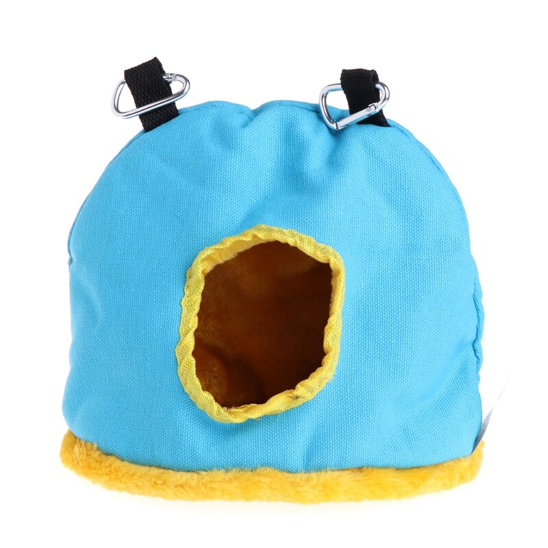nido de loros de felpa cálido, hamaca de Mascota, pájaro colgante, columpio, cueva de cama, 3 tamaños: M