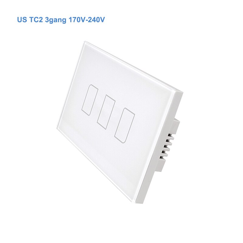 Broadlink TC2 US/AU version 1 2 3 Gang WiFi Home Automation Smart Fernbedienung Led Licht Switche Touch panel über RM Pro +: US 3gang 240V