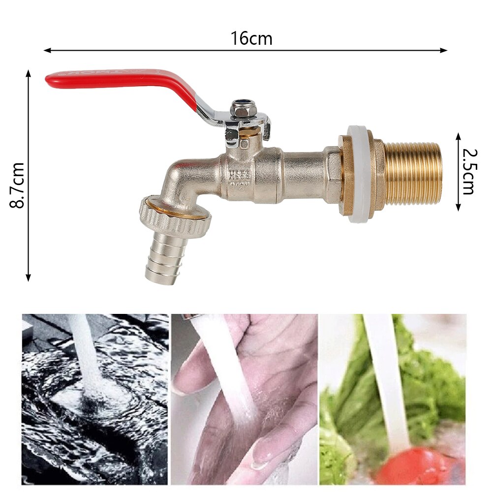 IBC Tank Tap Adapter Durable Brass Water Butt Adapter Rainwater Valve Adapter Tap Garden Supplies Garden Water Tank Connector