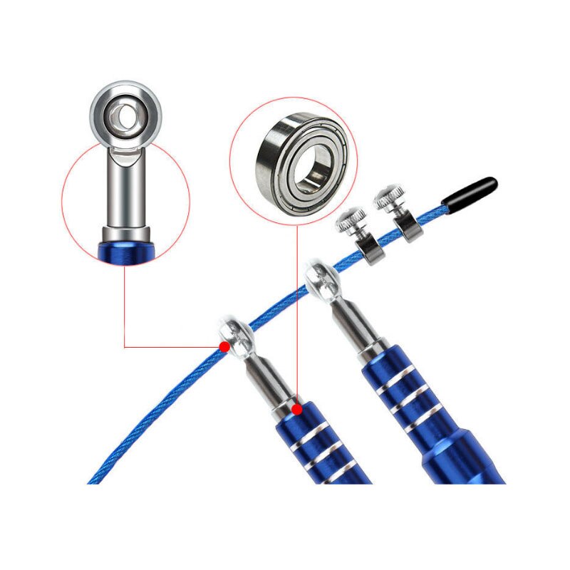 Springtouw crossfit metalen stalen draad handvat lager springtouw voor sportschool fitness sport snelheidstraining springtouw