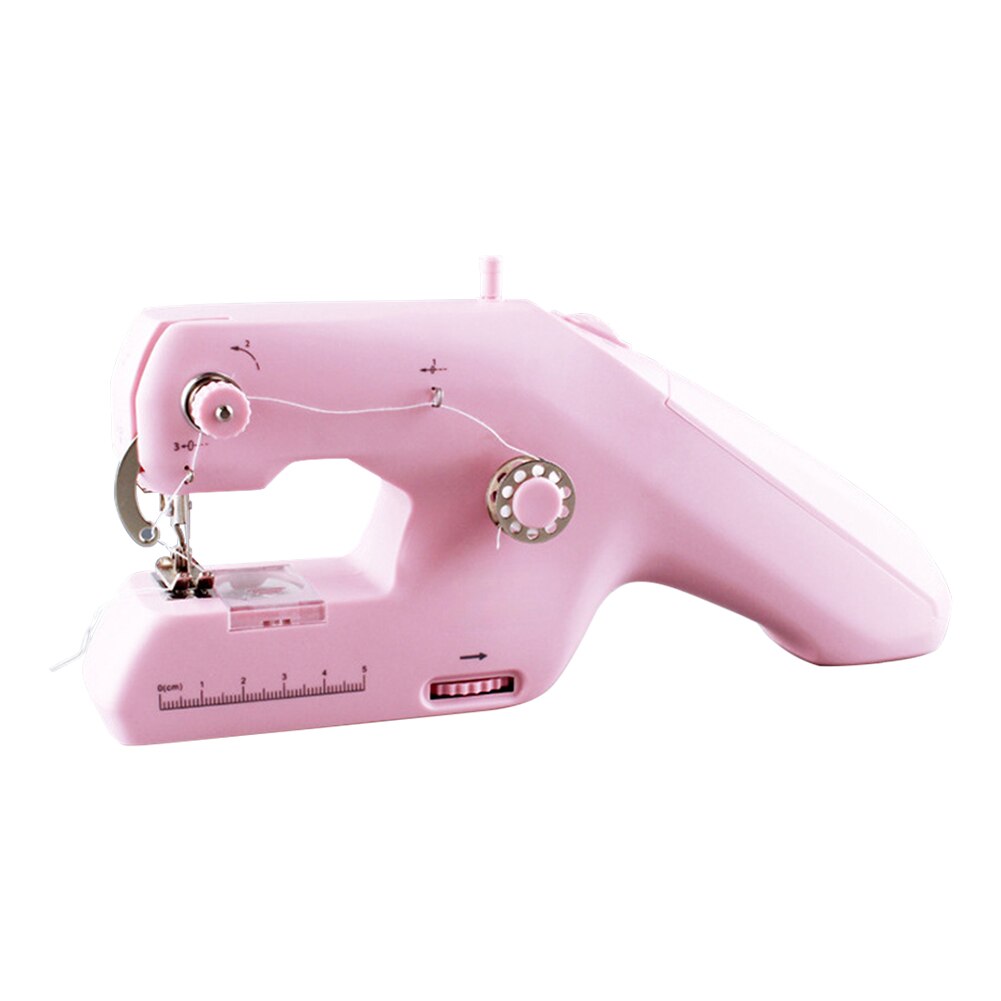 Household Electric Sewing Machine Double Thread Beginner Needlework Automatic Winding Ergonomic Portable Mini Handheld Travel