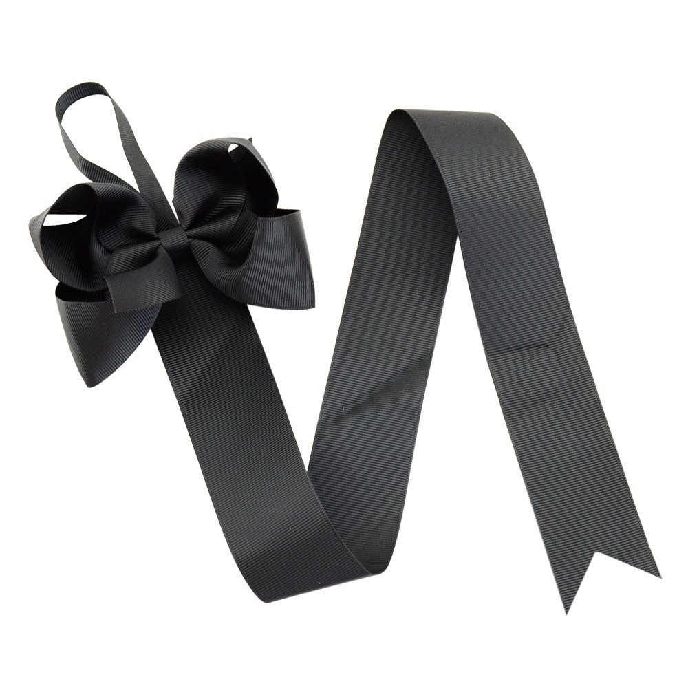 1piece 26'' Girls Solid Color Ribbons Hair Bow Holder Handmade Girl Barrette Holder Princcess's Hair Accessories 771: 4