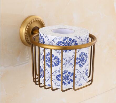 Antique Bathroom Accessories Corner Shelf,Toilet Brush Holder,Paper Holder,Towel Holder,towel rac, bathroom Hardware brass: black