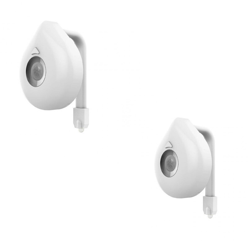 Night Light Motion Sensor LED Toilet Bathroom Night Light Waterproof Backlight Toilet Bowl Bulb WC Toilet Light: 2pcs