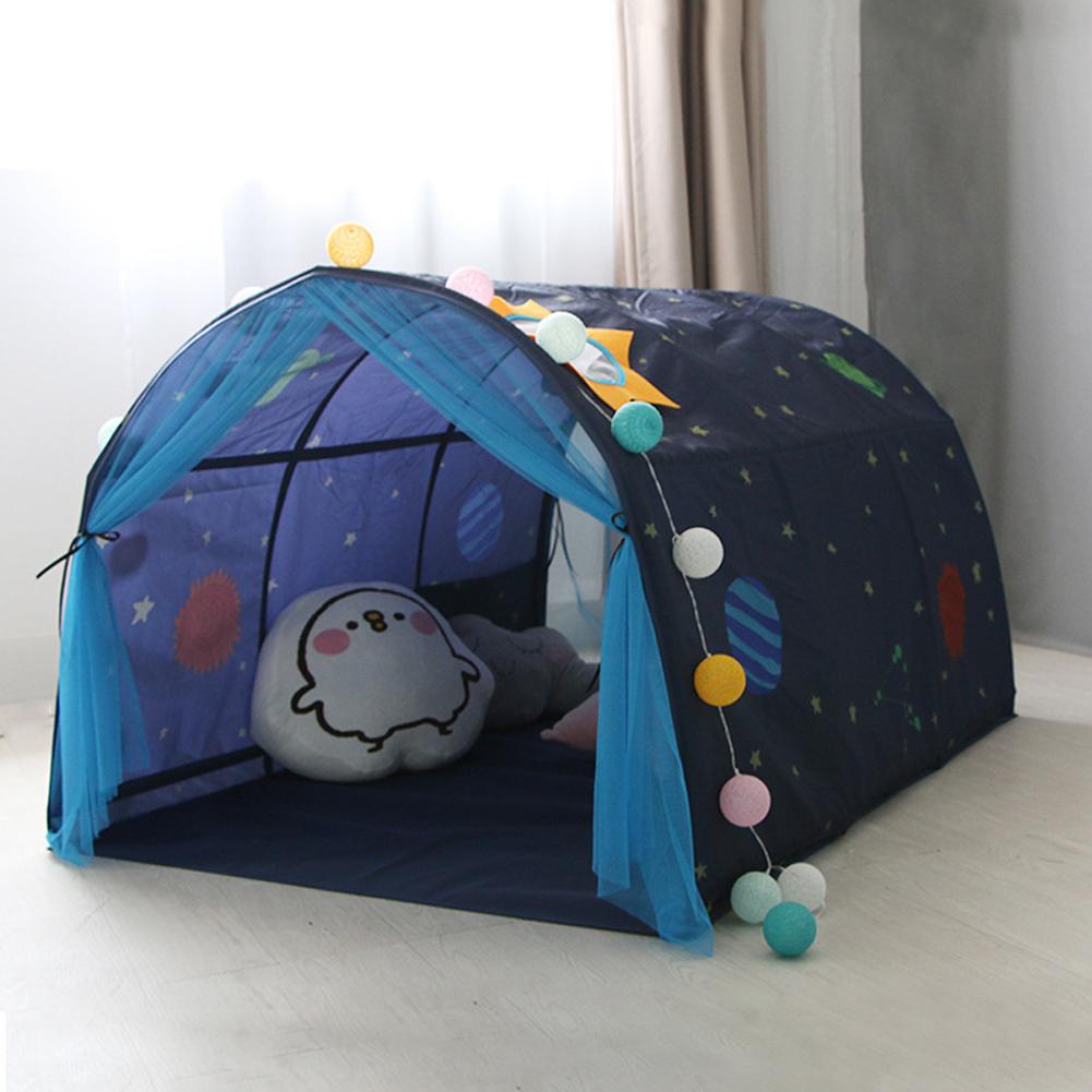 Letto per bambini Gioco di Casa Tenda Bambino Casa Tenda Traspirante Della Ragazza del Ragazzo di Sicurezza Casa Tunnel di Campeggio Esterna Tenda Della Spiaggia Del Bambino