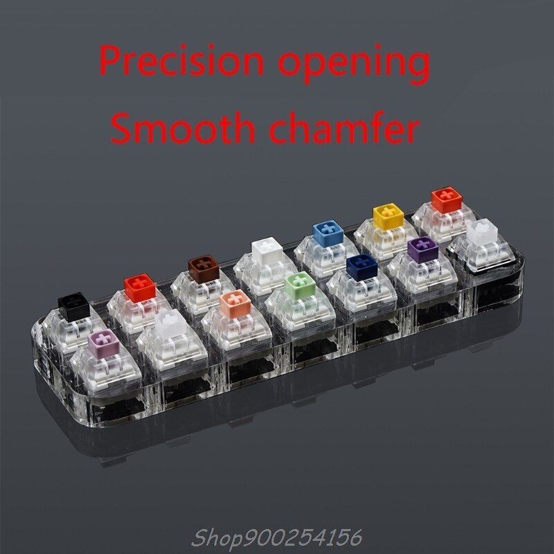 4 Key Caps Testing Tool Cherry MX Switches Keyboard Tester Kit Clear Keycaps Sampler PCB Mechanical Keyboard