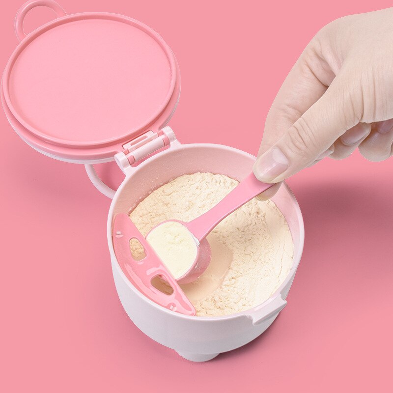 NO BPA Portable Baby Food Storage Cereal Box Milk Powder Cute Cartoon Infant Toddler Snacks Container Formula Dispenser Storager