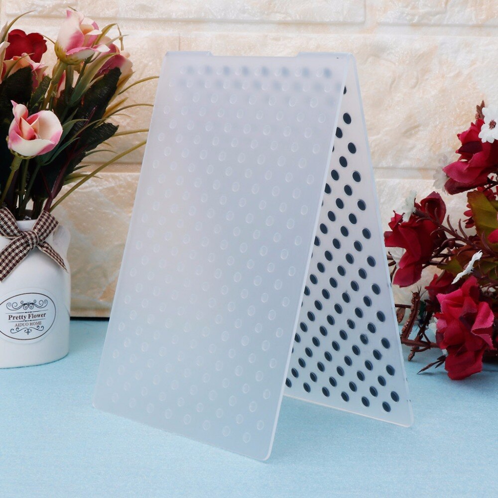 Plastic Embossing Folder Template for DIY Scrapbook Photo Album Card Paper Craft Dot Pattern-S001