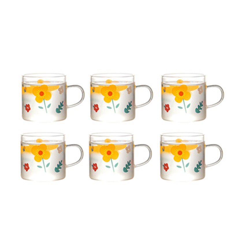 Botella de agua fría de cristal, jarra de agua fría, cubierta de bote de agua, utensilios de cocina para fruta, zumo, flor, té, fruta, cocina: 6PCS