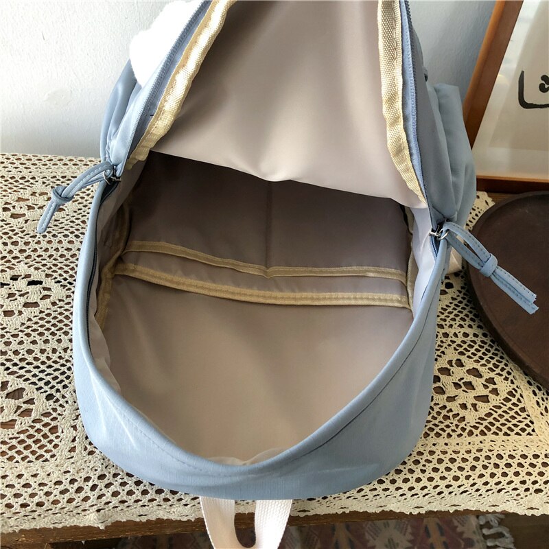 Est Waterdichte Nylon Vrouwen Rugzak Grote Capaciteit Effen Kleur Mannen Reistas Unisex College Schooltas Laptop Rugzakken