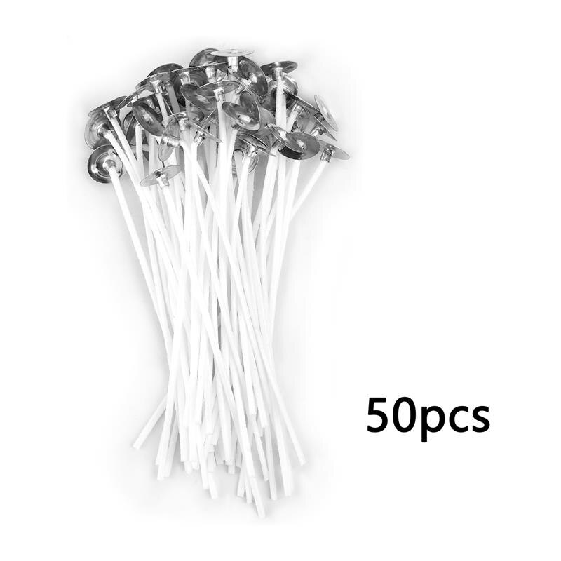 50Stck/100Stck Kerze Dochte Rauchfreien Wachs Reiner Baumwolle Kern Für DIY Kerze Machen Vorgewachste Dochte Party Liefert 2,5-20cm: Licht Grün