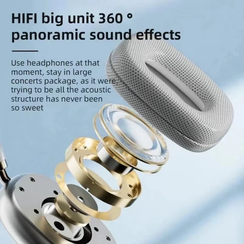 P9 Headphones Bluetooth Wireless Headsets Over-Ear Noise Cancelling Earpieces Stereo Sound Sports Music Gaming Earphones