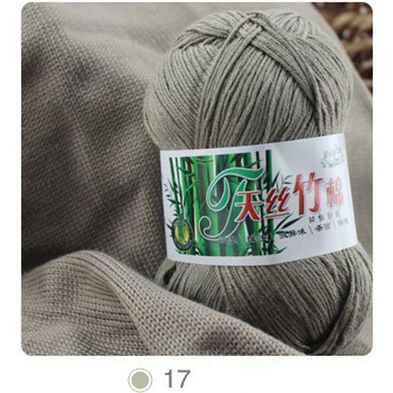 10 Stks/partij Natuurlijke Zachte Bamboe En Katoen Garen Voor Breien 100% Natrual Voor Baby 6 Strengen Dikke Hand Breien Dikke diy Garens: 17