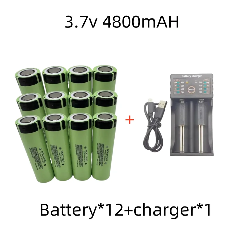 1-12pcs KEPAH NCR 21700T Li-ion 4800mah Rechargeable Battery 3.7V 5C discharge High Power batteries For High-power Appliances: SKY BLUE