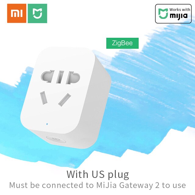 Xiaomi Mi Smart Socket Mijia Smart home plug wifi or ZigBee Version APP Remote Control Power Detection Work with Mi home APP: ZigBee Socket US