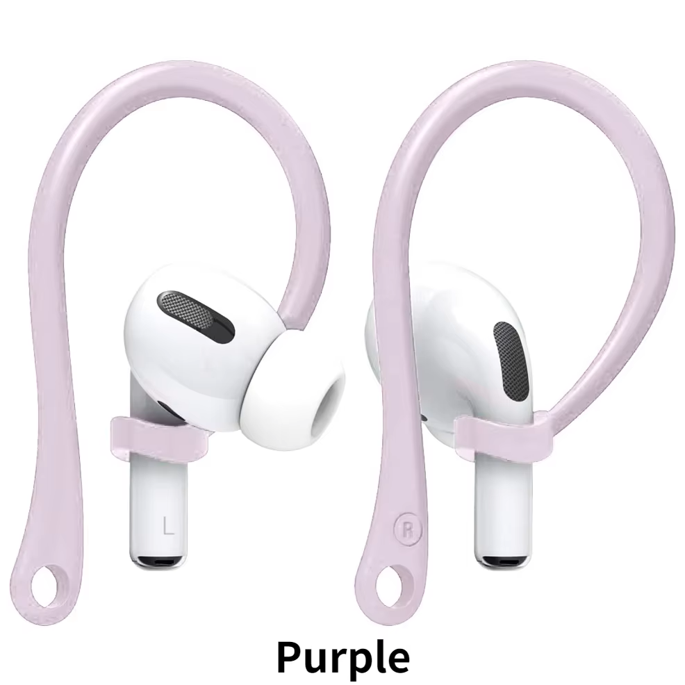 1Pair Silicone Anti-Lost Earhook For Apple Airpods Pro 1 2 3 Xiaomi Huawei Wireless Bluetooth Headphone Protective Accessories: light pink