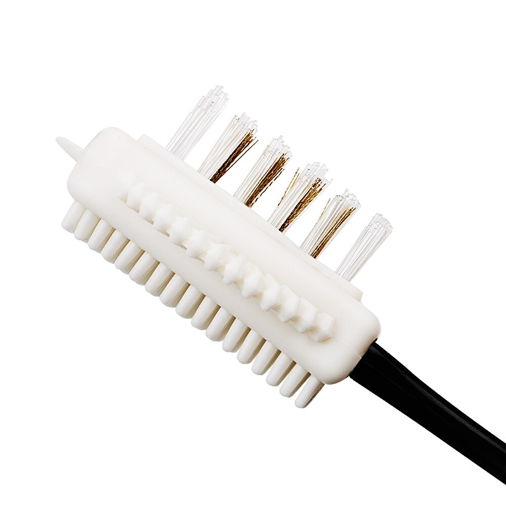 S Shape Silicone Copper Wire Shoes Brush Multifunction For Nubuck Suede Boot Shoes 3 Sides Shoe Brush Cleaning Tool
