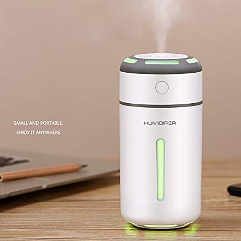Car Air Humidifier Portable Aromatherapy Diffuser USB Ultrasonic Humidifier Colorful Night Light Atomizer 230Ml