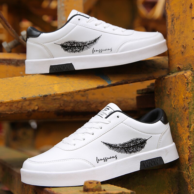 Klassieke Witte Sneakers Jongens Comfort Gevulkaniseerd Schoenen Mannen Casual Outdool Wandelschoenen