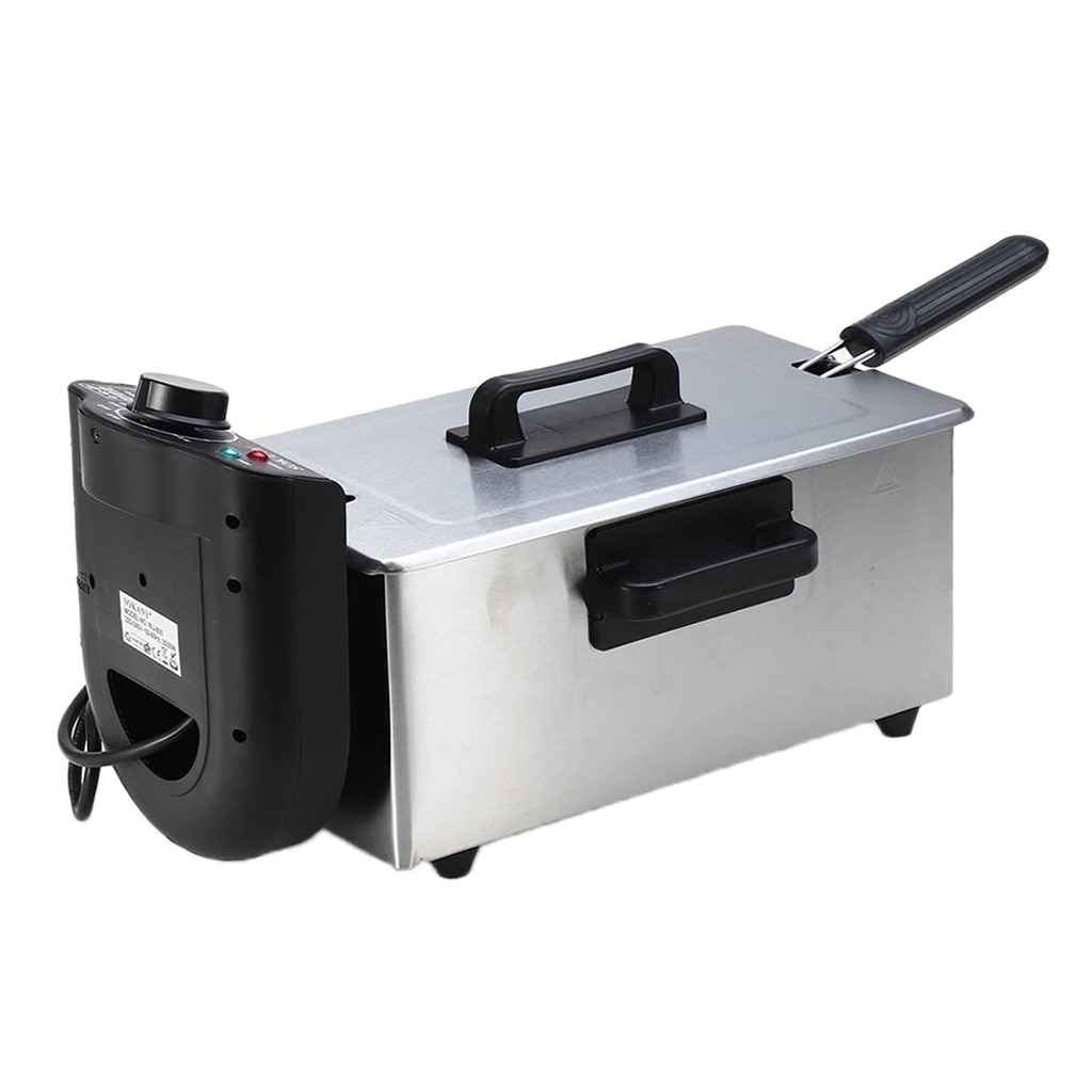 2000 Watt Stainless Steel Triple Basket Electric Deep Fryer