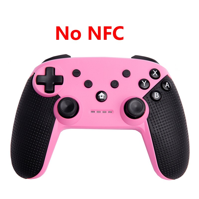 För nintend switch switch console joystick switch pro bluetooth wireless controller for nintend switch pro ns-switch pro nfc gamepad: Rosa nej nfc
