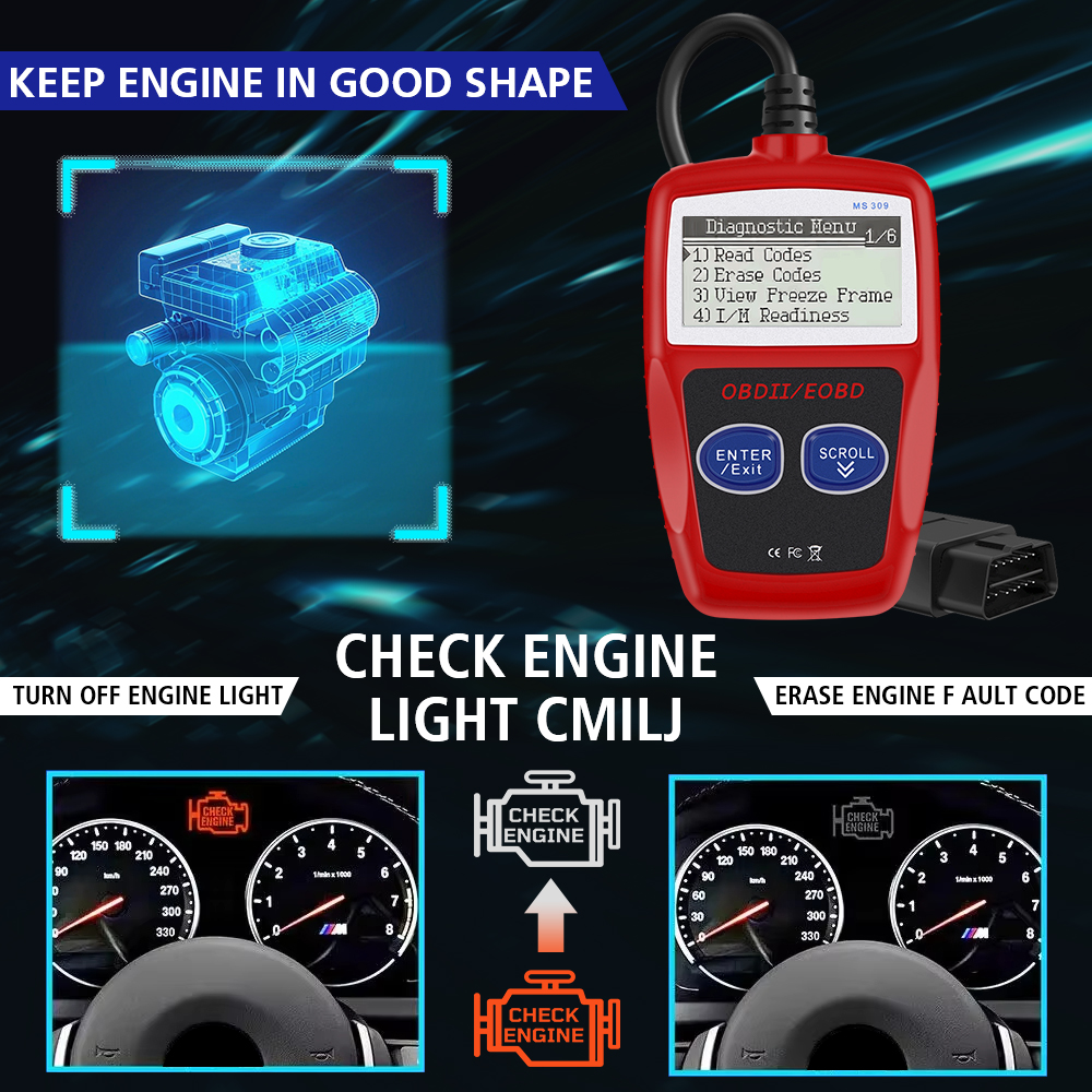 Obd 2 scanner digital display fehler code klar universelle version obd2 code leser multifunktion ale auto diagnose tools