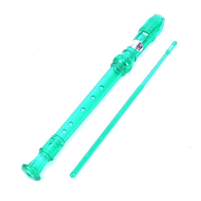6 Holes Plastic Transparent Clarinets With Cleaning Rod Woodwind Instruments Musical Recorder Flutes