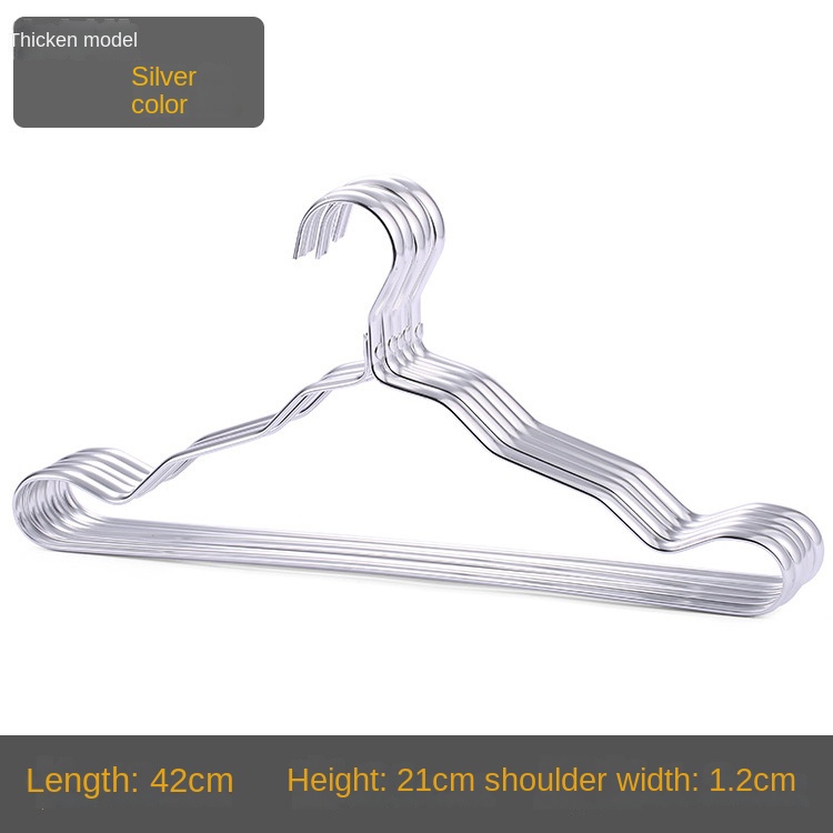 Aluminiumlegering Kleding Hanger 5/10Pcs Golden Duurzaam Binnenlandse Jas Volwassen Kinderen Opknoping Benodigdheden Organisator: XL / Licht Geel