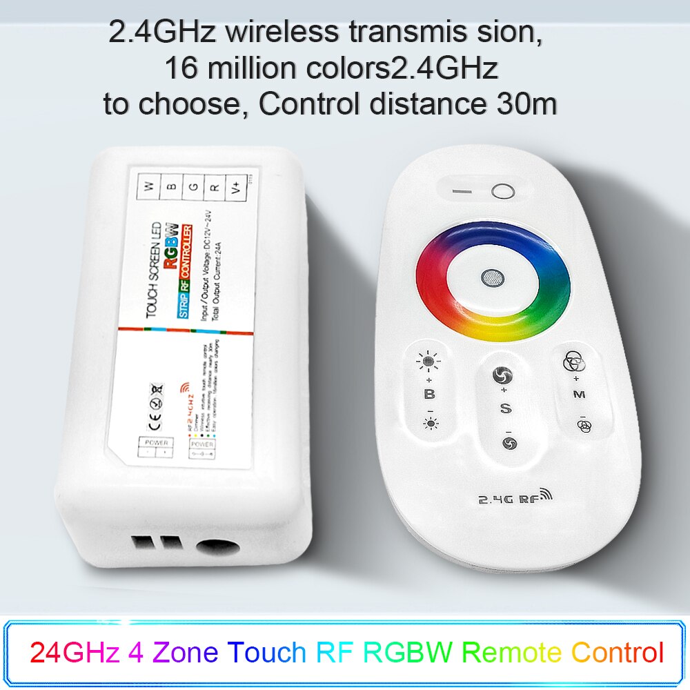 RGB/RGBW LED Controller 2.4G Wireless RF Touch Remote Control / WiFi APP Control For 5050 RGBW/RGB LED Strip