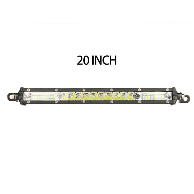 7 ''13'' 20Inch Offroad Led Licht Bar Flood Light Spotlight Combo 180W 60Leds Verlichting voor Jeep Auto 4WD Truck Suv Atv 12/24V: A 20in 156w 52Lights