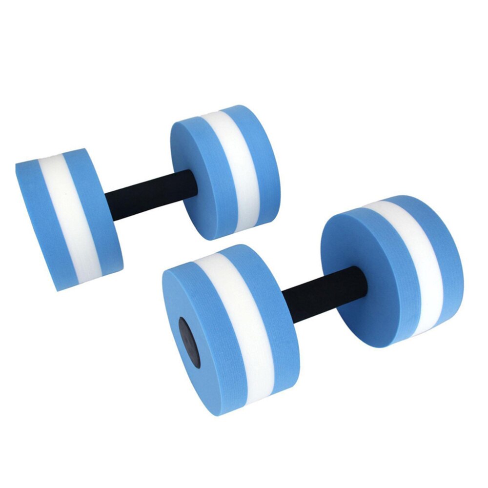 2Pcs Aquatic Oefening Dumbells Eva Water Halters Hand Bar Voor Water Weerstand Aerobics (Blauw)