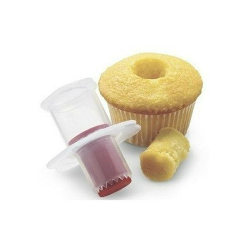 Keuken Cake Muffin Core Remover Cupcake Corer Plunger Cutter Gebak Versieren Divider Filler