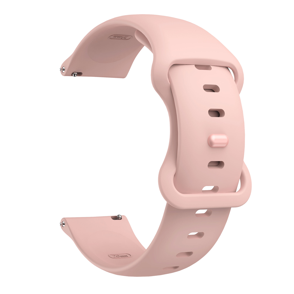 Silikonrem til garmin forerunner 255 265 245 165- rem, vivoactive 5 venu 3 sq sportsarmbånd 20mm 22mm smartklokkereim: Blårosa / 22mm