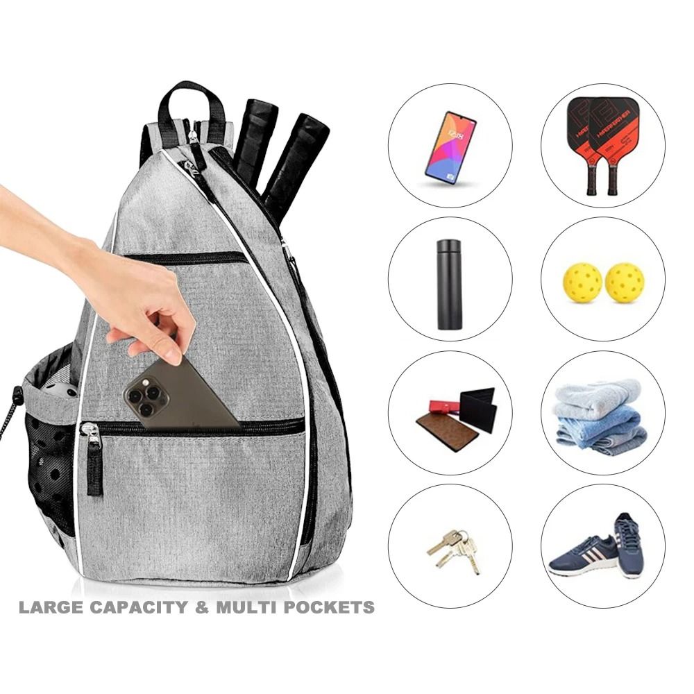 Portable Adjustable Pickleball Rackets Backpack Tennis Racquetball Pickleball Paddle Bag Sports Pickleball Bag Men Women