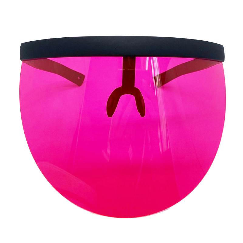 Oversized Exaggerated Visor Wrap Shield Large Mirror Sun Glasses Camping Half Face Shield Guard Protector Face Mask Goggles: 01